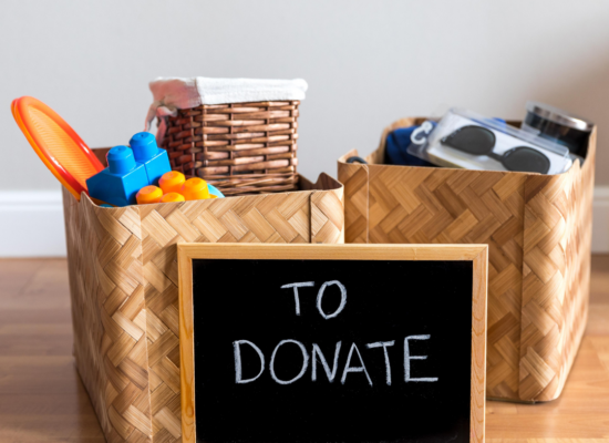 Decluttering 101: The Konmari Method Two boxes filled with items to donate