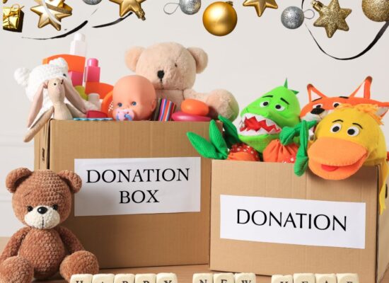 New Year's Donation Box